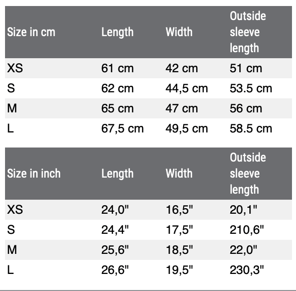 Female shop jersey sizes